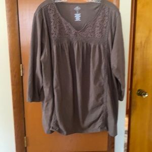 Women’s Brown long Sleeve Top size 2x.